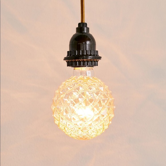 Geo Etched Glass Lightbulb w/ Standard Universal Base - Picture 4 of 10